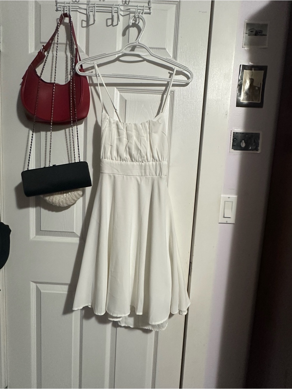 White Spaghetti-Strap Dress
